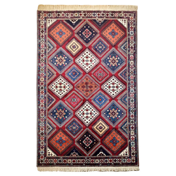 Persian Wool Carpet Hand-Knotted in Chaharmahal & Bakhtiari Yalameh