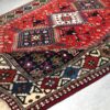 Persian Wool Carpet Original Hand-Knotted in Fars Tribal Red