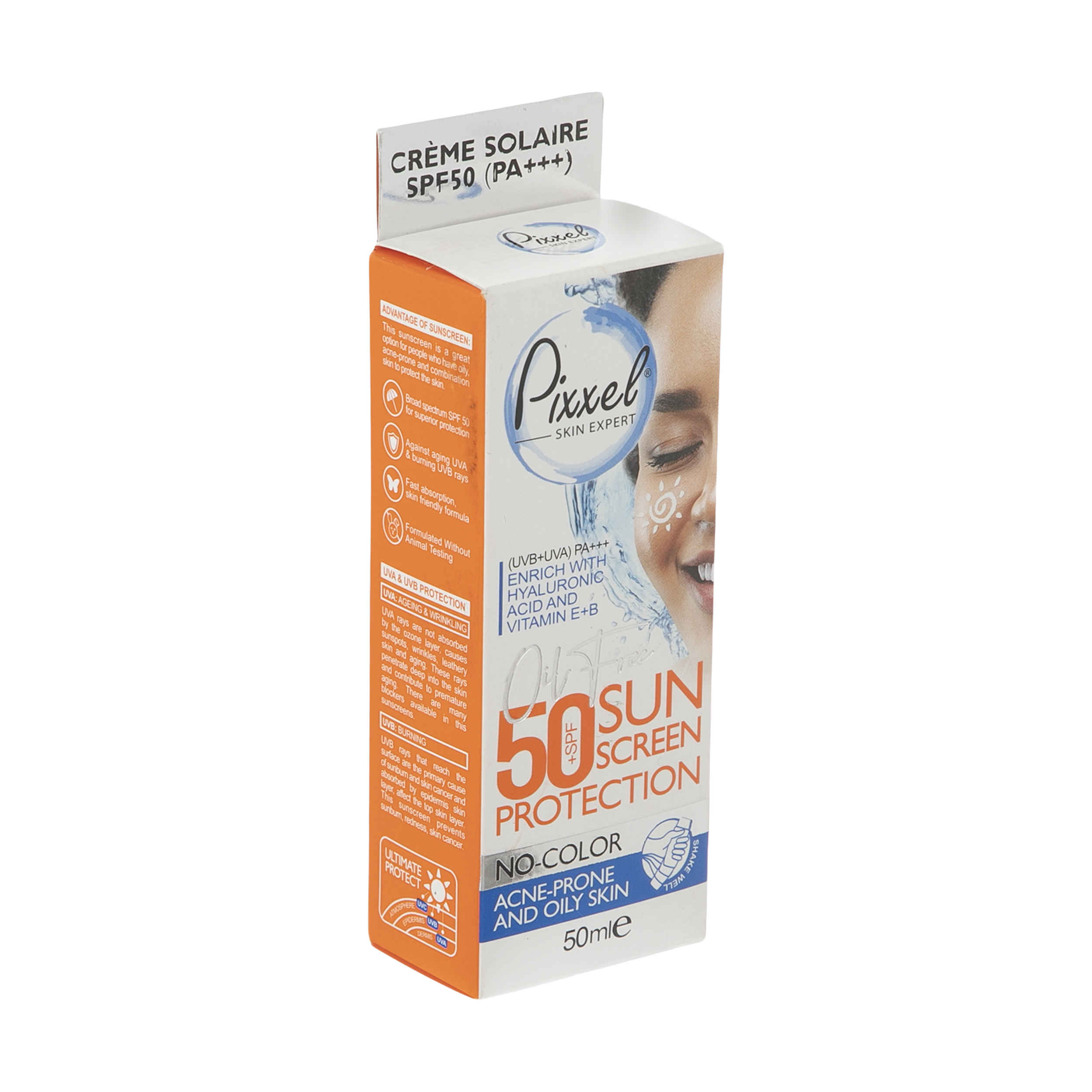 Pixxel Sunscreen Colorless SPF50 for Oily Acne-Prone Skin