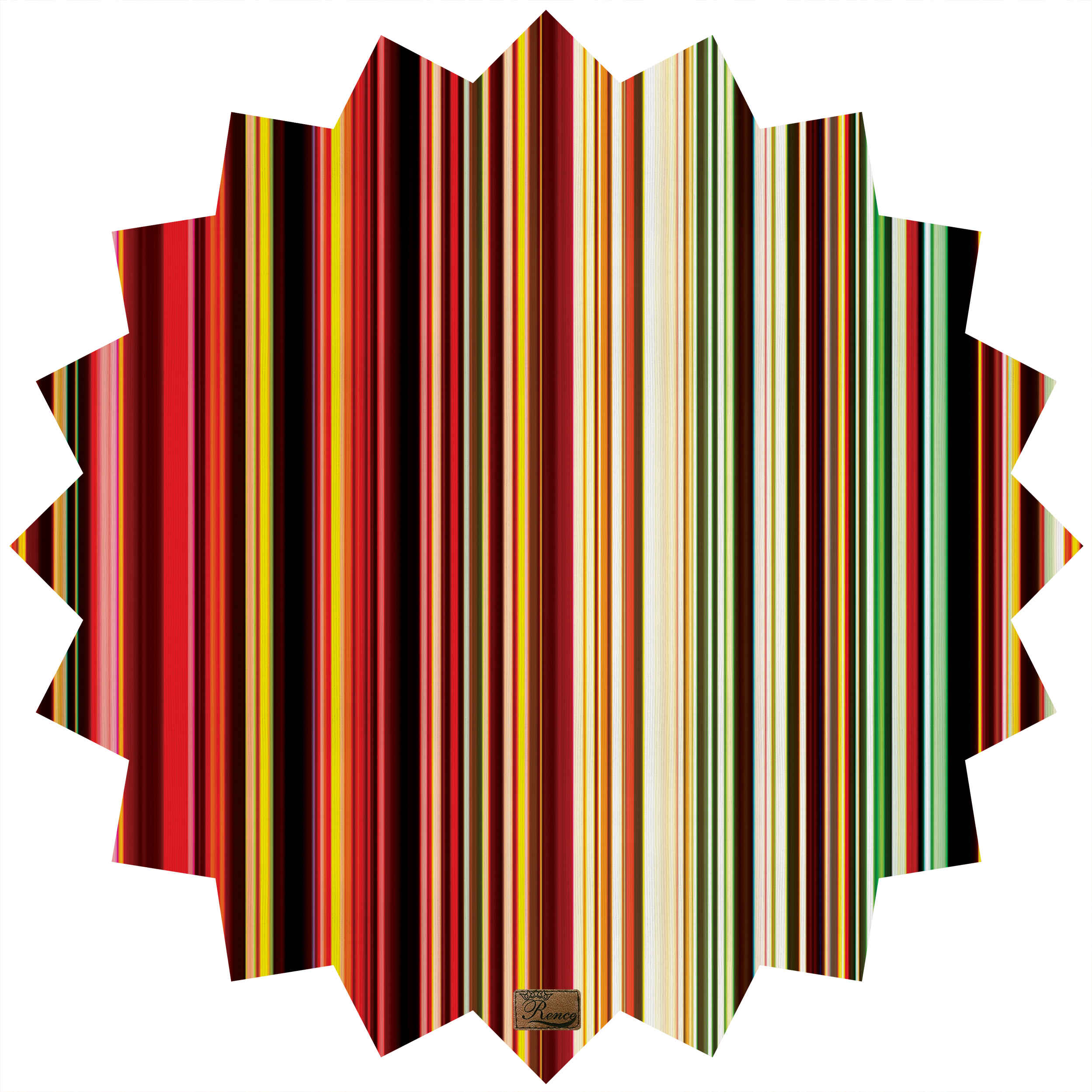 Velvet Tablecloth Persian Elegance Polygonal Striped