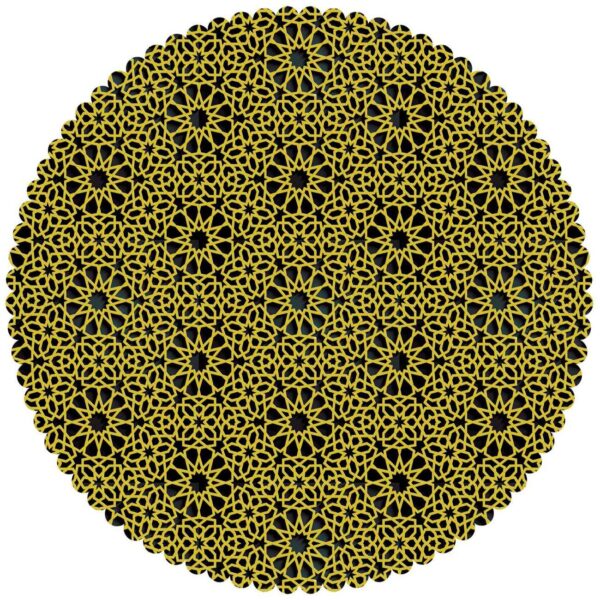 Velvet Tablecloth in Sunburst Design for Your Dining Decor