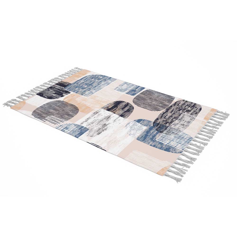 Velvet Throw Soft & Light for Sofa Abstract Cream