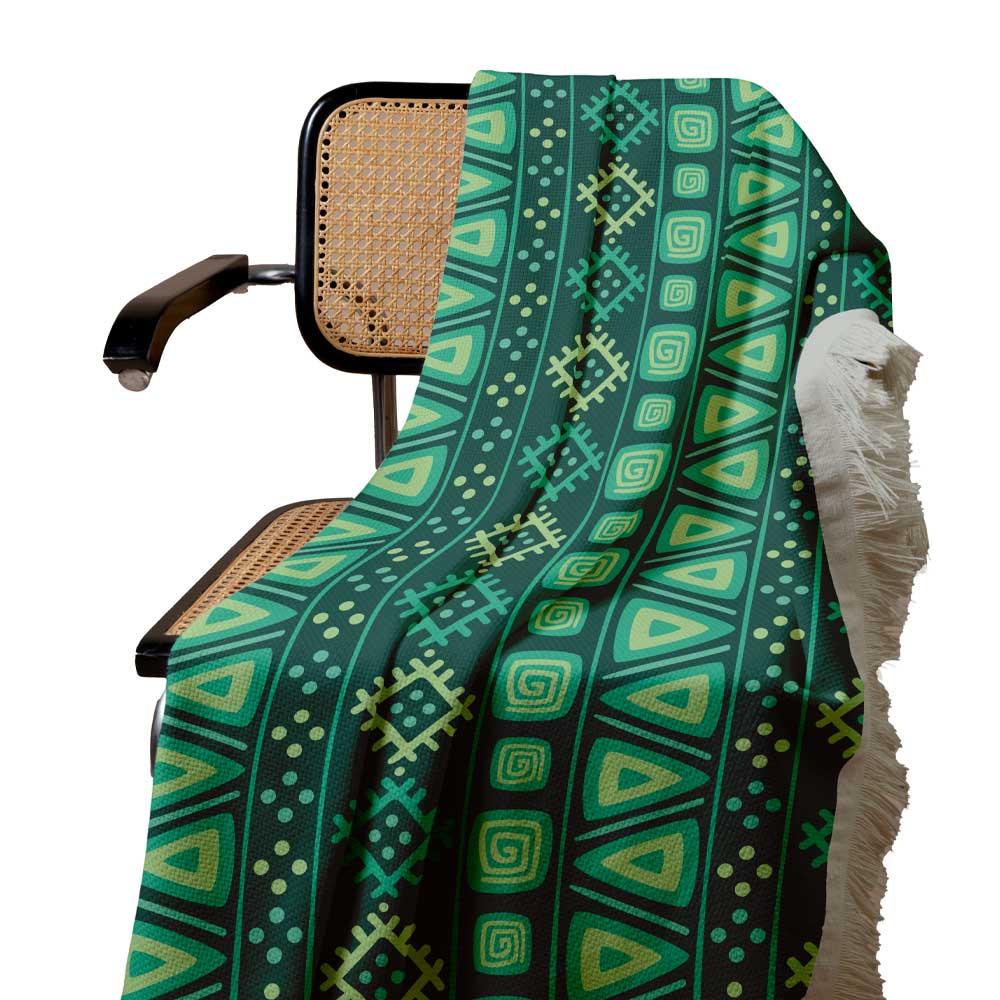 Velvet Throw Soft & Light for Sofa Geometric Pattern