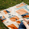 Velvet Throw Soft & Light for Sofa Model Abstract