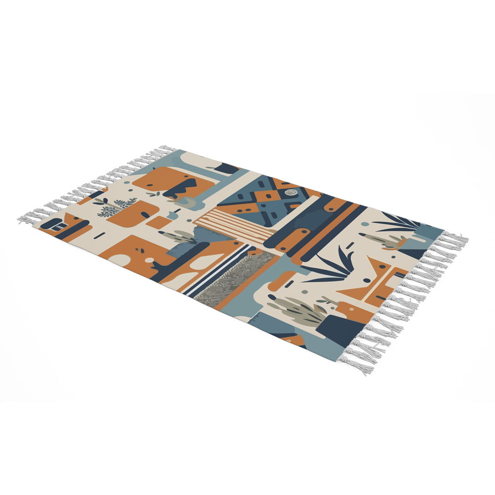 Velvet Throw Soft & Light for Sofa Model Abstract