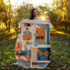 Velvet Throw Soft & Light for Sofa Model Abstract