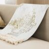 Velvet Throw Soft & Light for Sofa Model Damask