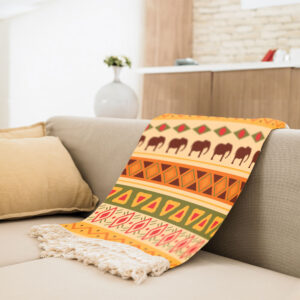 Velvet Throw Soft & Light for Sofa Model Traditional