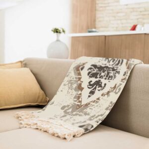 Velvet Throw Soft & Light for Sofa Model Vintage