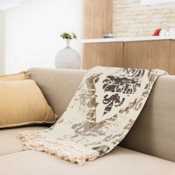 Velvet Throw Soft & Light for Sofa Model Vintage
