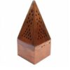 Wooden Esfand and Bakhoor Burner - Pyramid