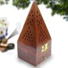Wooden Esfand and Bakhoor Burner - Pyramid