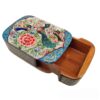 Persian Wooden Playing Card Box - Khatam Enameled Birds & Flowers