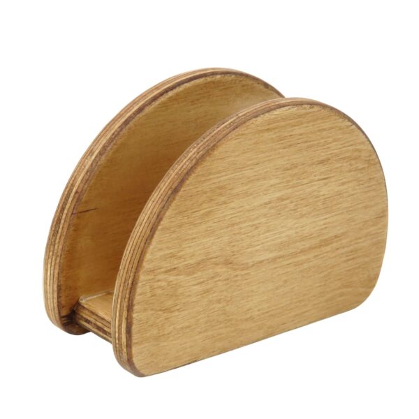 Half-Round Wooden Tissue Paper Holder – Elegant Design