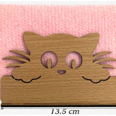 Wooden Tissue Paper Holder – Cat Design for Your Home