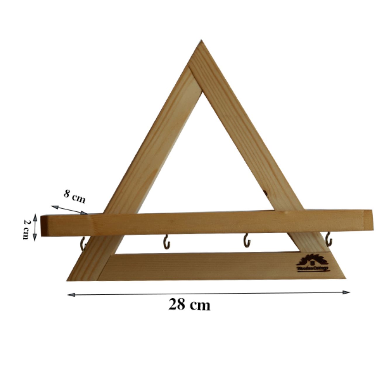 Decorative & Handcrafted Wall Key Holder with 4 Hooks