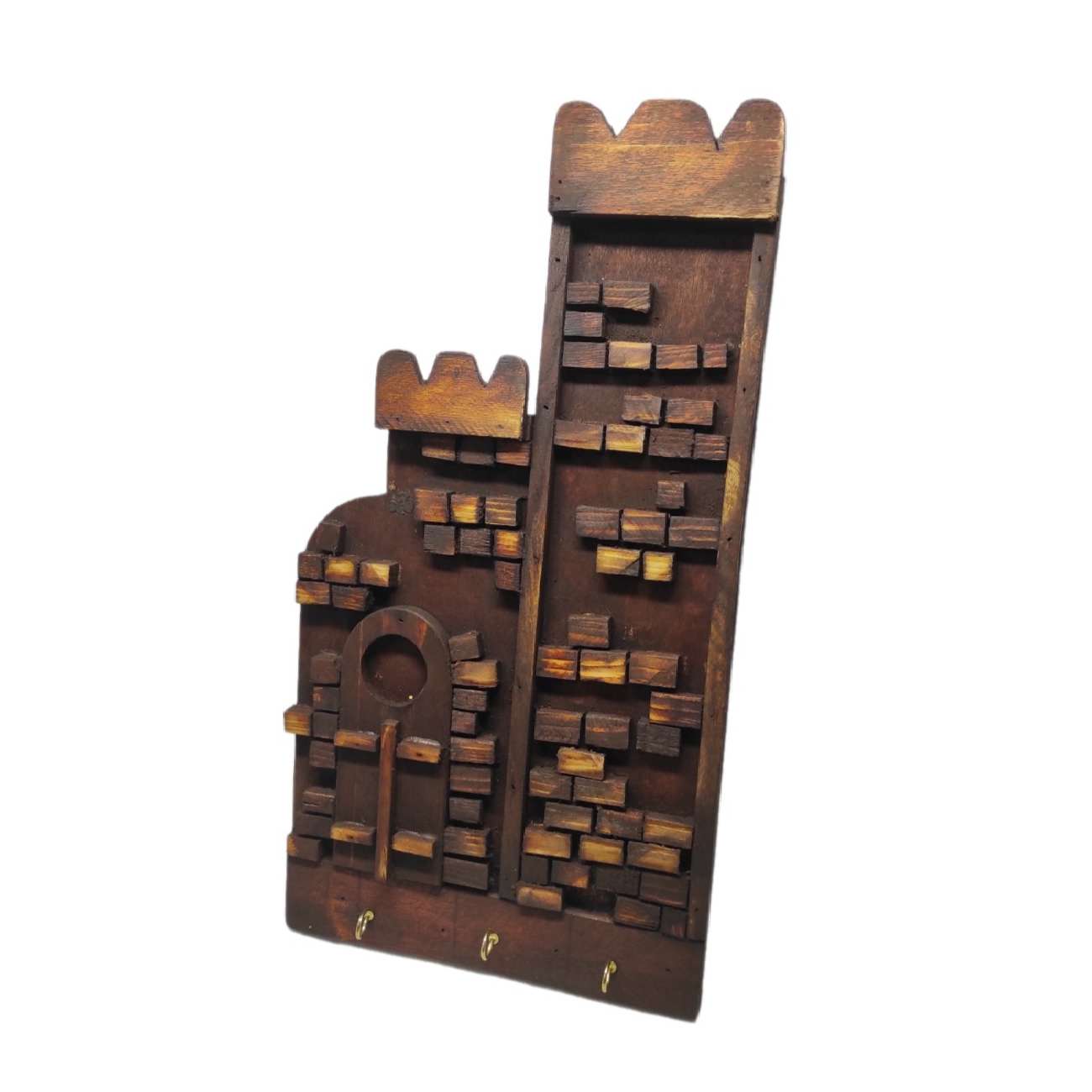 Decorative & Handcrafted Wall Key Holder with Castle Design for Entrance
