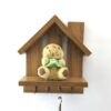 Decorative & Handcrafted Wall Key Holder with Shelf & Cottage Design