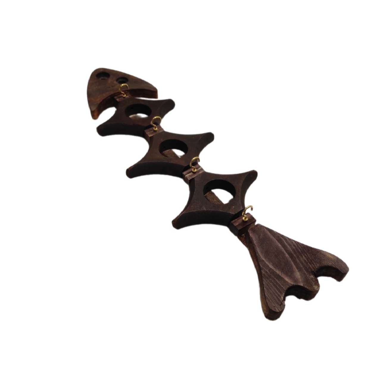 Decorative & Handcrafted Wall Key Holder with Fish Bone Design for Home