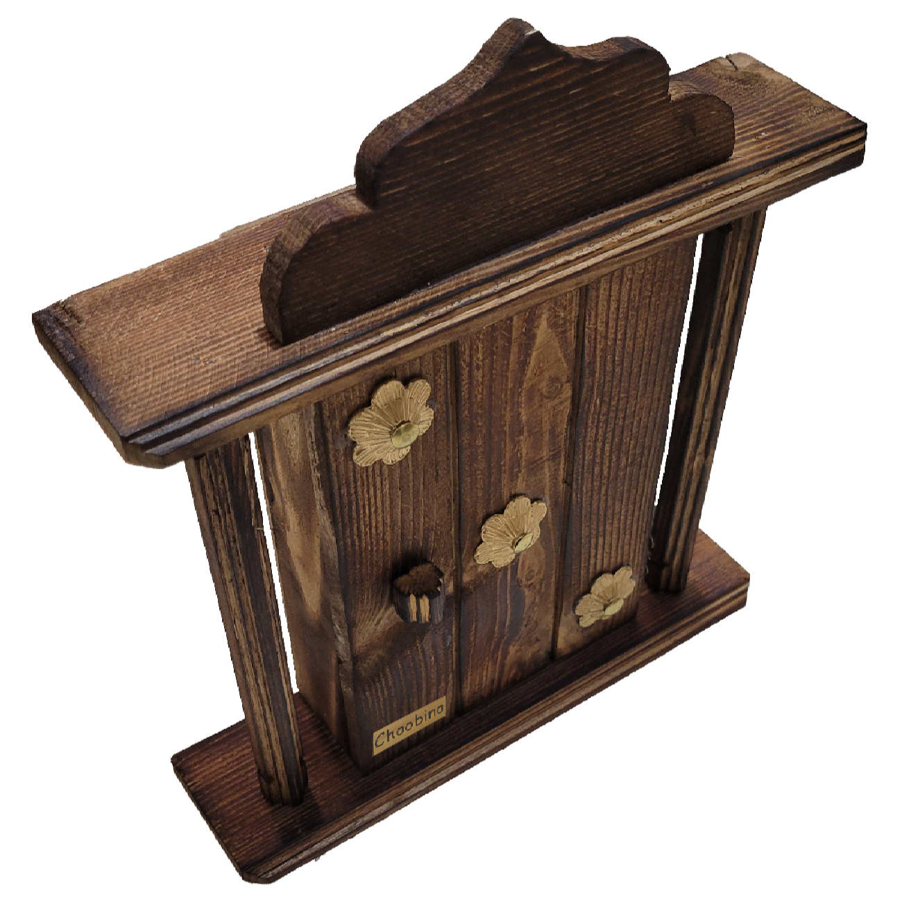 Decorative & Handcrafted Wall Key Holder with Flower Design