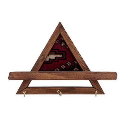 Decorative & Handcrafted Wall Key Holder with Torkaman Rug Design for Home