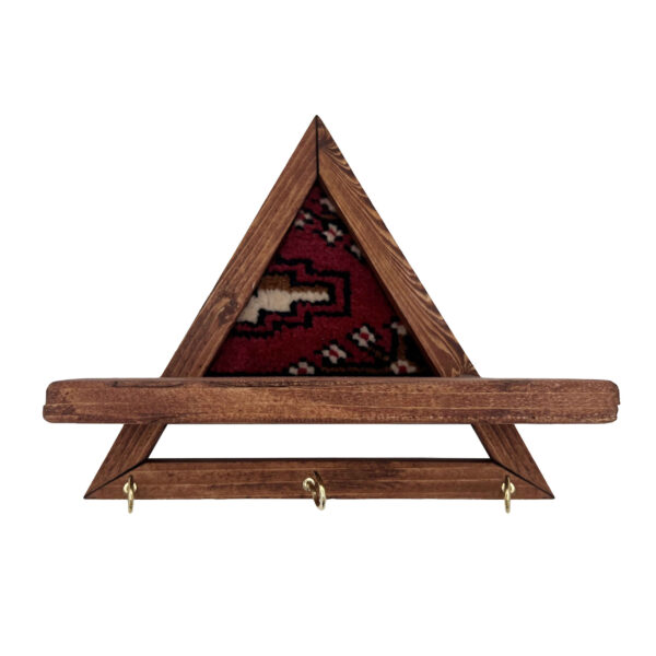 Decorative & Handcrafted Wall Key Holder with Torkaman Rug Design for Home