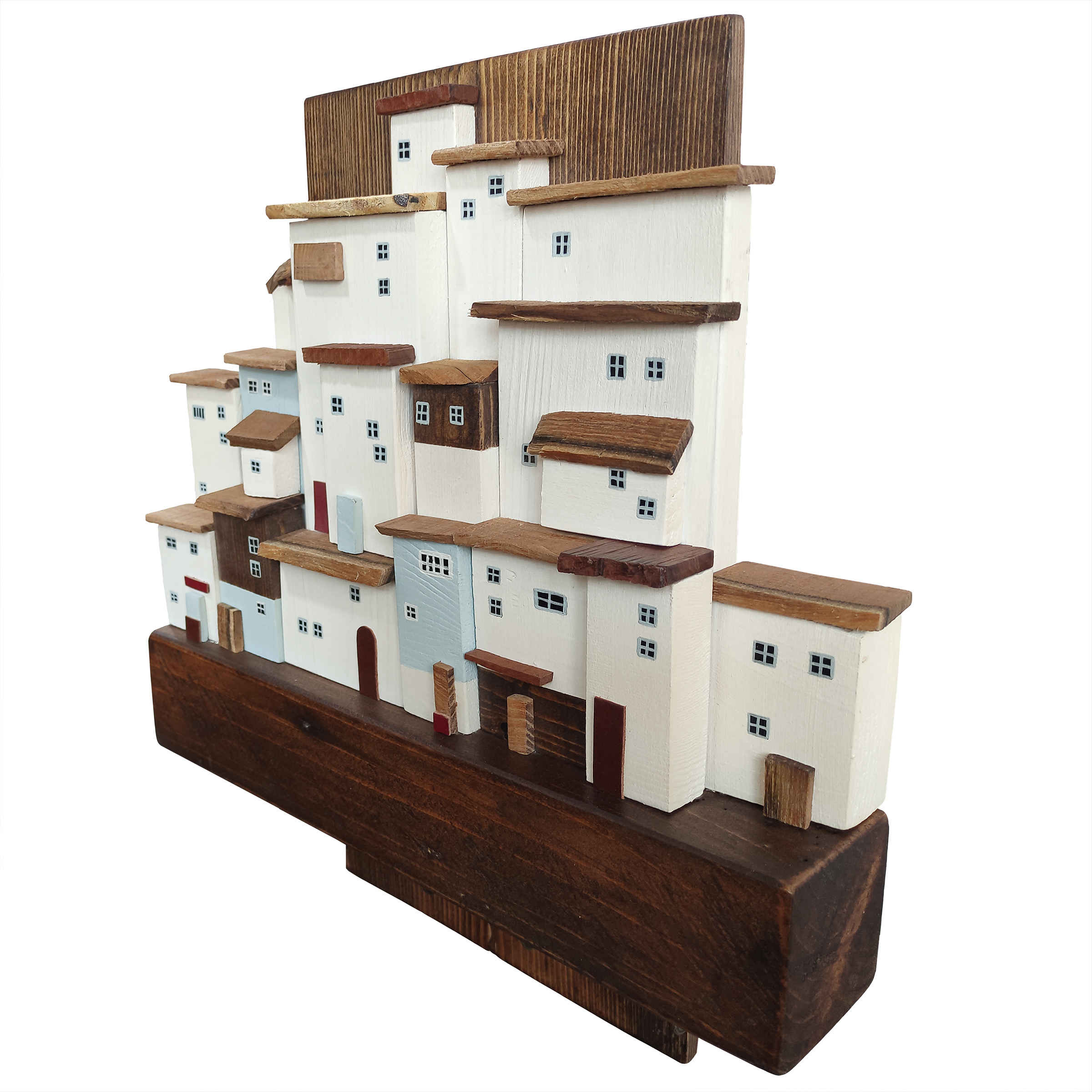 Decorative & Handcrafted Wall Key Holder with Village Design