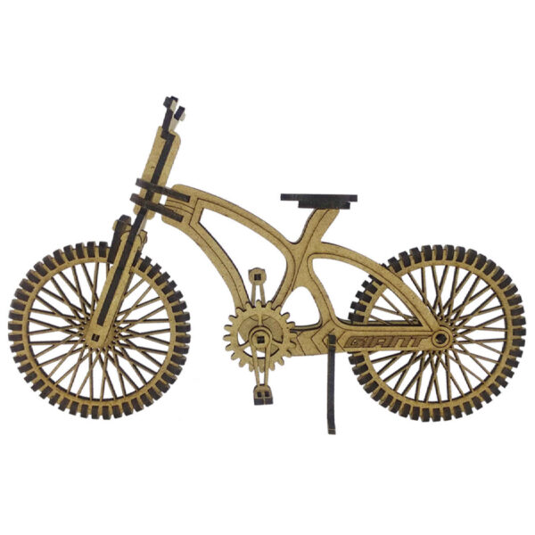 130-Piece Wooden 3D Puzzle Model Kit - Bicycle