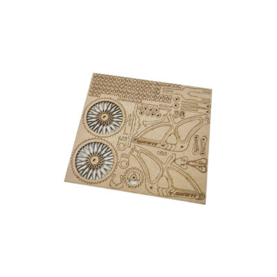 130-Piece Wooden 3D Puzzle Model Kit – Bicycle