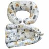 3 Piece Cotton Baby Nest Set with Animal Design
