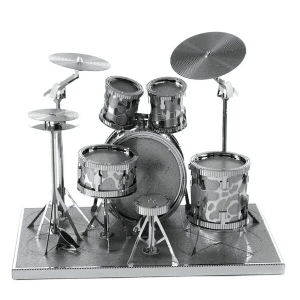 3D Metal Puzzle - Drum Set Suitable for Kids & Adults