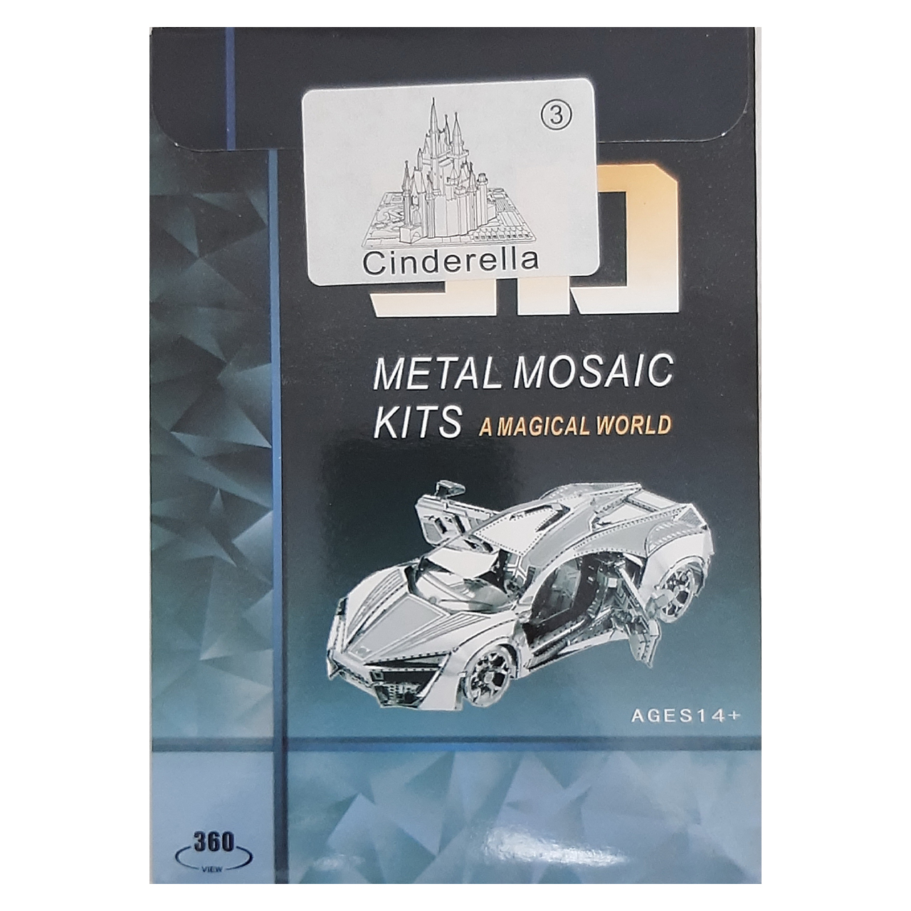 3D Stainless Steel Puzzle Cinderella Castle Model Kit