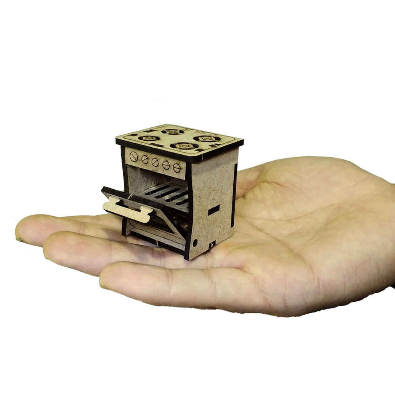 41-Piece Wooden 3D Puzzle Model Kit – Kitchen