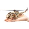 49-Piece Wooden 3D Puzzle Model Kit - Helicopter