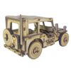 78-Piece Wooden 3D Puzzle Model Kit - Military Jeep