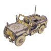 78-Piece Wooden 3D Puzzle Model Kit - Military Jeep