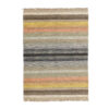 Artisanal Genuine Persian Gabbeh Wool Rug Handwoven Striped