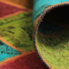 Original Persian Wool Carpet Hand-Knotted Geometric