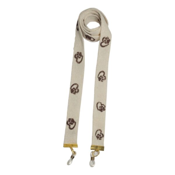 Artistic Glasses Strap – Dog Paw Motifs