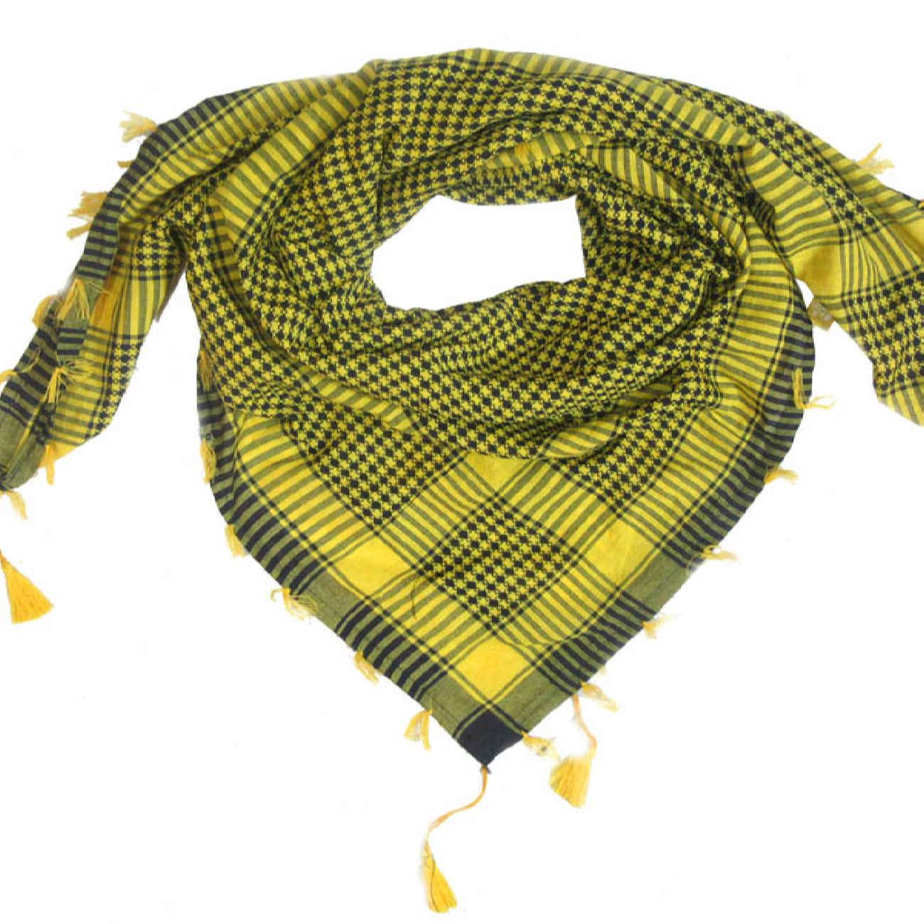 Authentic Arabic Shemagh Scarf – Soft Cotton with Classic Checkered Pattern