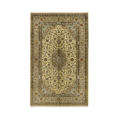Authentic Persian Carpet with Cotton & Wool Hand-Knotted Lachak Toranj