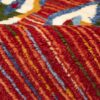 Authentic Persian Gabbeh Wool Rug Handwoven in Fars Geometric