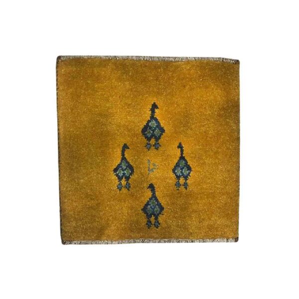 Genuine Persian Gabbeh Wool Rug Handwoven with Animal Motifs Ducks