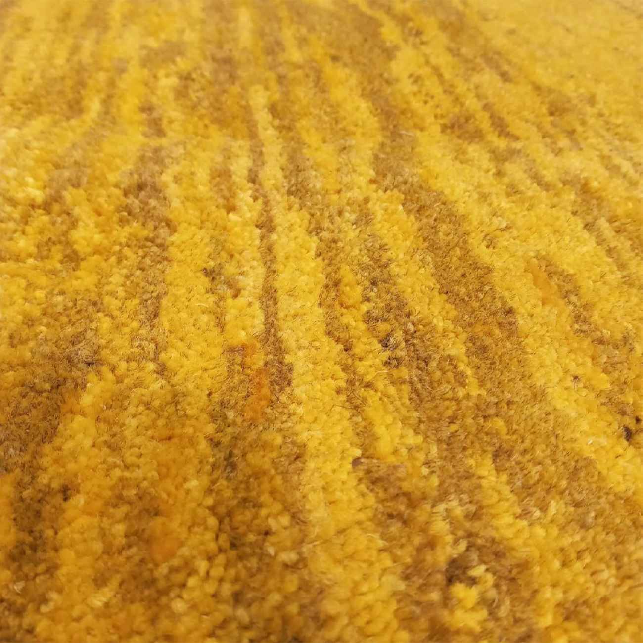 Authentic Persian Gabbeh Wool Rug Handwoven Yellow