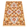 Authentic Persian Wool Kilim Rug Handwoven in Kerman Floral Orange