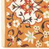 Authentic Persian Wool Kilim Rug Handwoven in Kerman Floral Orange