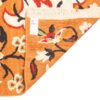 Authentic Persian Wool Kilim Rug Handwoven in Kerman Floral Orange