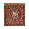 Authentic Persian Wool Carpet Hand-Knotted in Fars Qashqai Brick Red