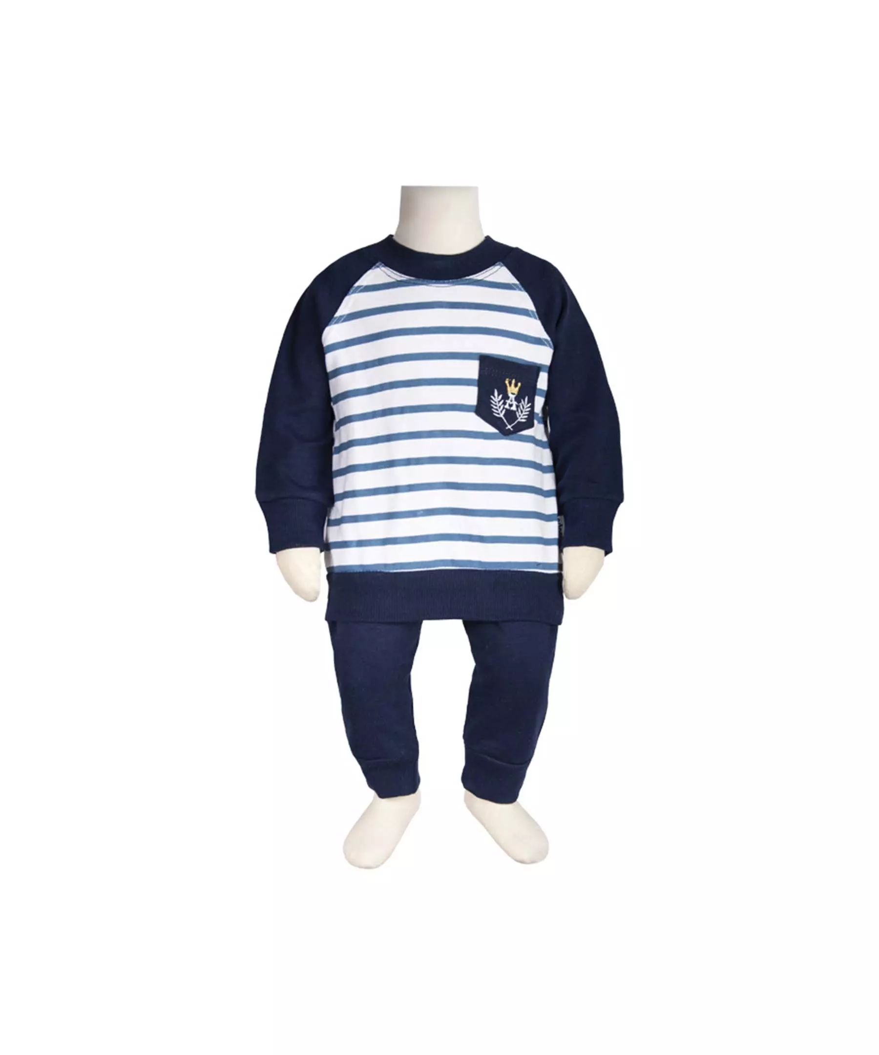 Baby Boy’s Clothes Set with Striped Design