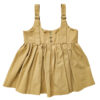 Girl's Pinafore Overall Dress Set with a Mini Rabbit Design Bag